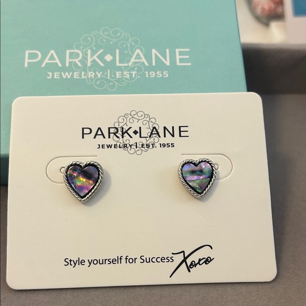 Park Lane Iridescent Heart Earrings
